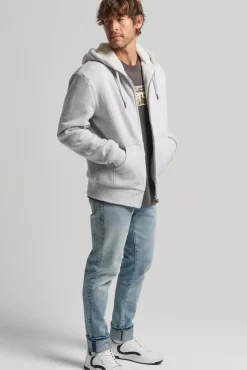 Men Superdry Hoodies>Borg Lined Zip Hood