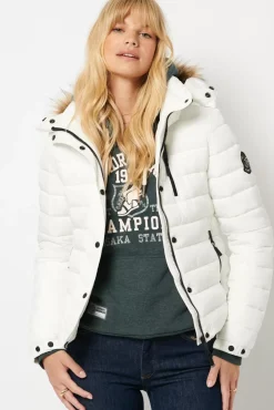 Women Superdry Insulated & Down Fill Jackets>Classic Faux Fur Fuji Jacket