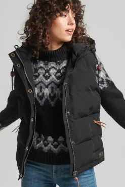 Women Superdry Vests & Gilets>Hooded Everest Gilet