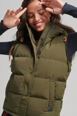 Women Superdry Vests & Gilets>Hooded Everest Gilet