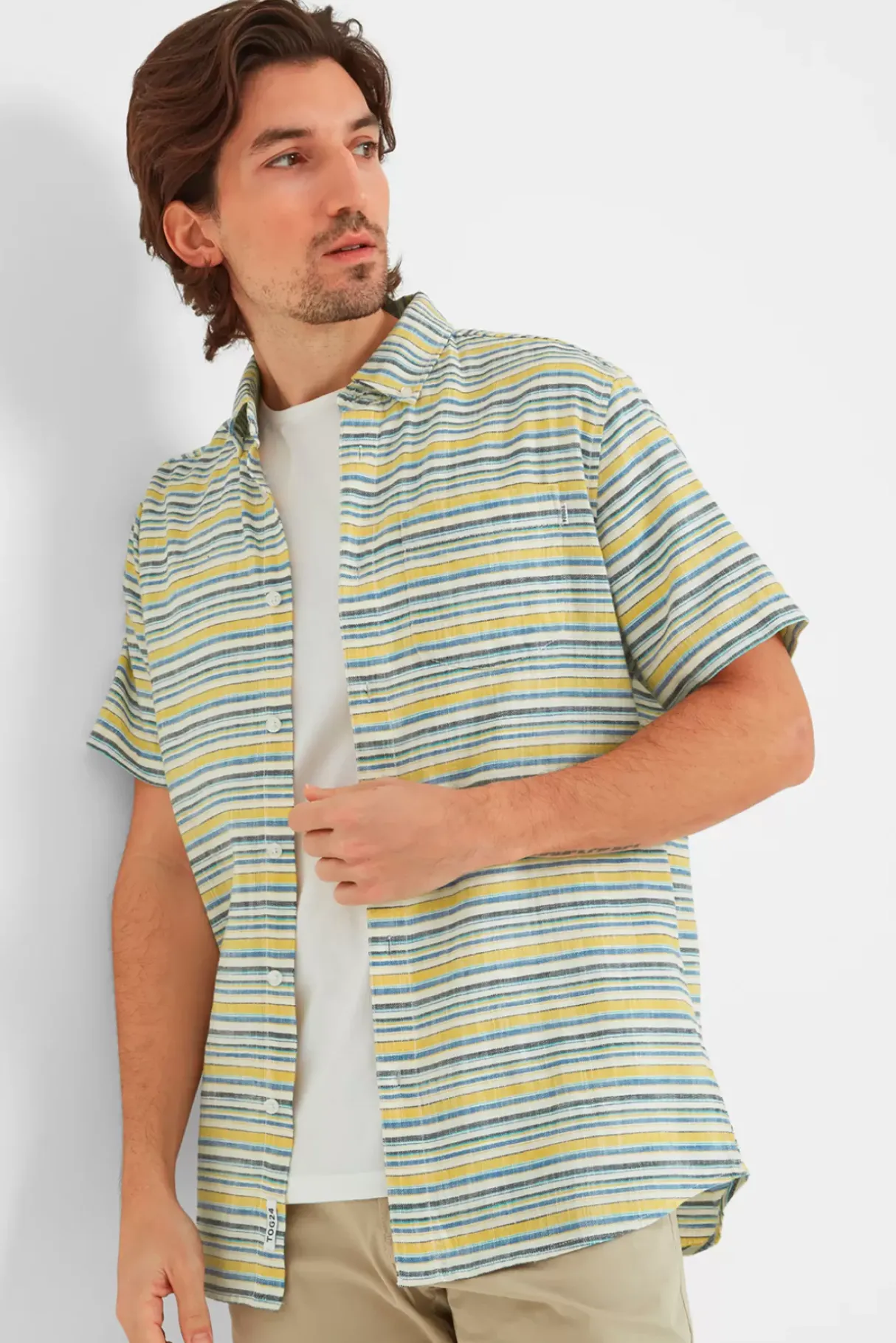 Men Tog24 Shirts>Harold Short Sleeve Stripe Shirt